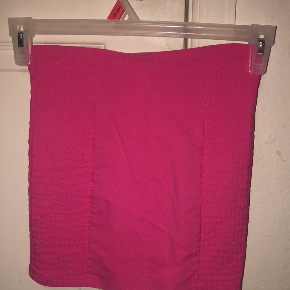 Pink Mini Skirt with Zippers